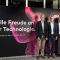 V.l.n.r.: Peter Merz, CEO GIA Informatik, Carlo Giorgi, Managing Director HPE Schweiz, René Lüscher, GL-Mitglied und Leiter IT-Solutions GIA Informatik