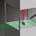 Prinzipskizze der akustischen Überwachung beim 3D-Druck (Illustration: epfl.ch)