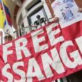 Immer wieder wird die Freiheit von Assange eingefordert (Bild: Demo/Screenshot) 