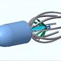 Künstliche Qualle mit unverhüllten Antriebsrippen (Grafik: Southampton)