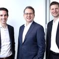 Thomas Wicki, CFO; Markus Kilb, CEO; Simon Wehrli, CIO (von links)