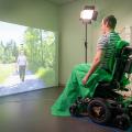 Virtual Walking als Therapie gegen Querschnittverletzungs-Schmerzen (© Zentrum für Schmerztherapie) 
