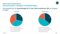 Die Entwicklung der IT-Budgets und der SAP-Budgets (Grafik: DSAG) 
