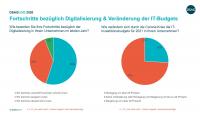 Digitalisierungsfortschritt und IT-Budgets (Grafik: DSAG)