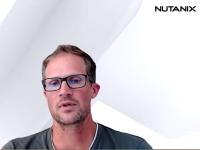 Beat Müller, Manager System Engineering bei Nutanix, beim virtuellen Roundtable (Bild: Screenshot) 